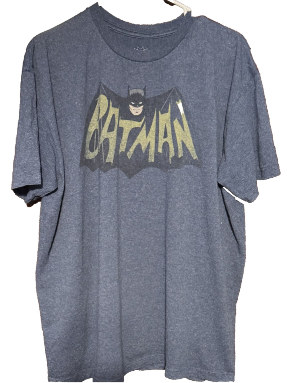 Batman Vintage Logo T-Shirt Men's Size XL DC Comics Blue